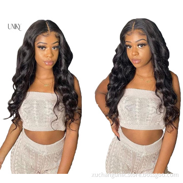 Uniky Wholesale Virgin Brazilian Human Hair Wigs 4*4 HD Lace Closure Wigs 150% Density Body Wave Human Hair Wig With Baby Hair